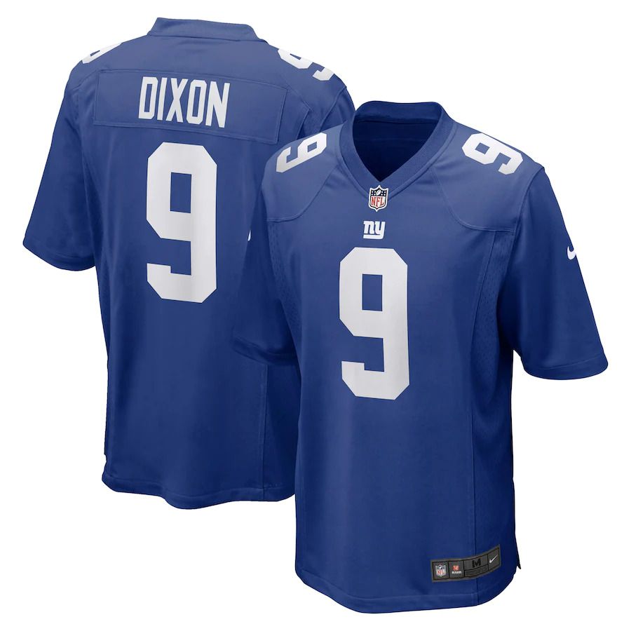 Men New York Giants 9 Riley Dixon Nike Royal Game NFL Jersey